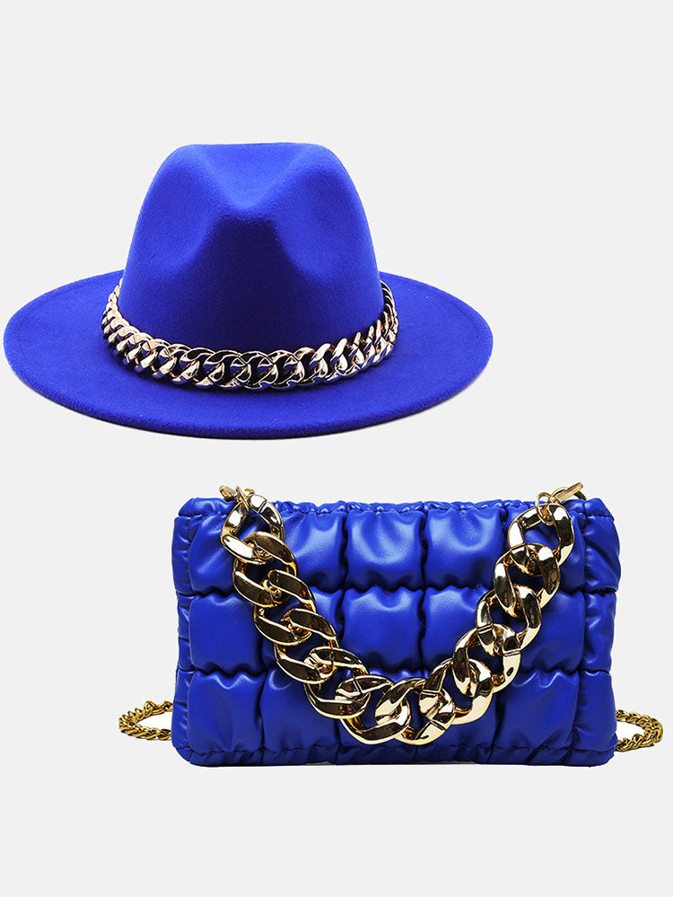 Chain Bag and Matching Hat Set - Bold Muse Co