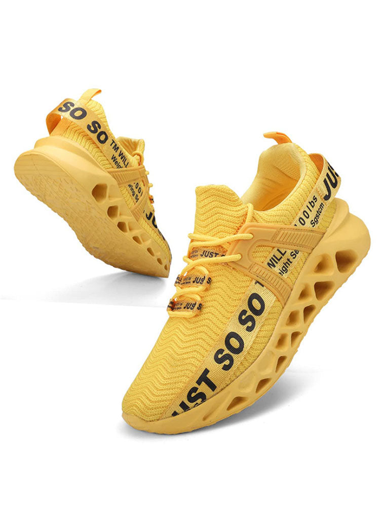 Letter Knit Sneakers - Bold Muse Co