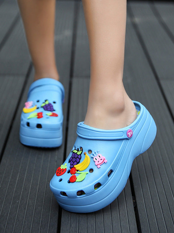 Casual Thick Sole Hole Sandals - Bold Muse Co
