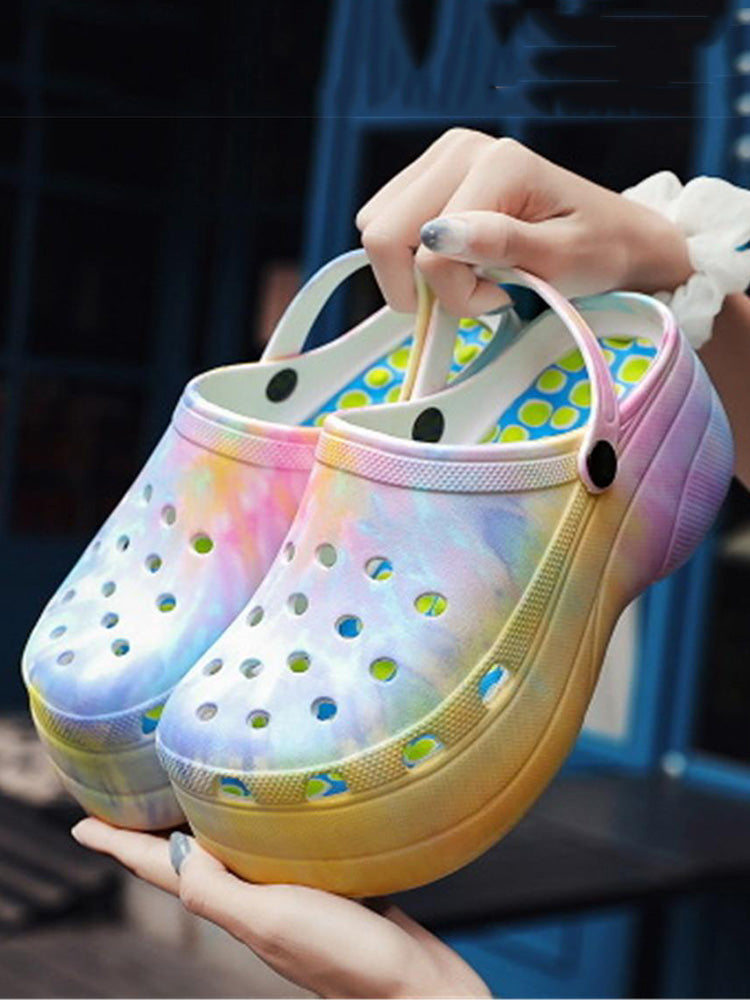 Casual Thick Sole Hole Sandals - Bold Muse Co
