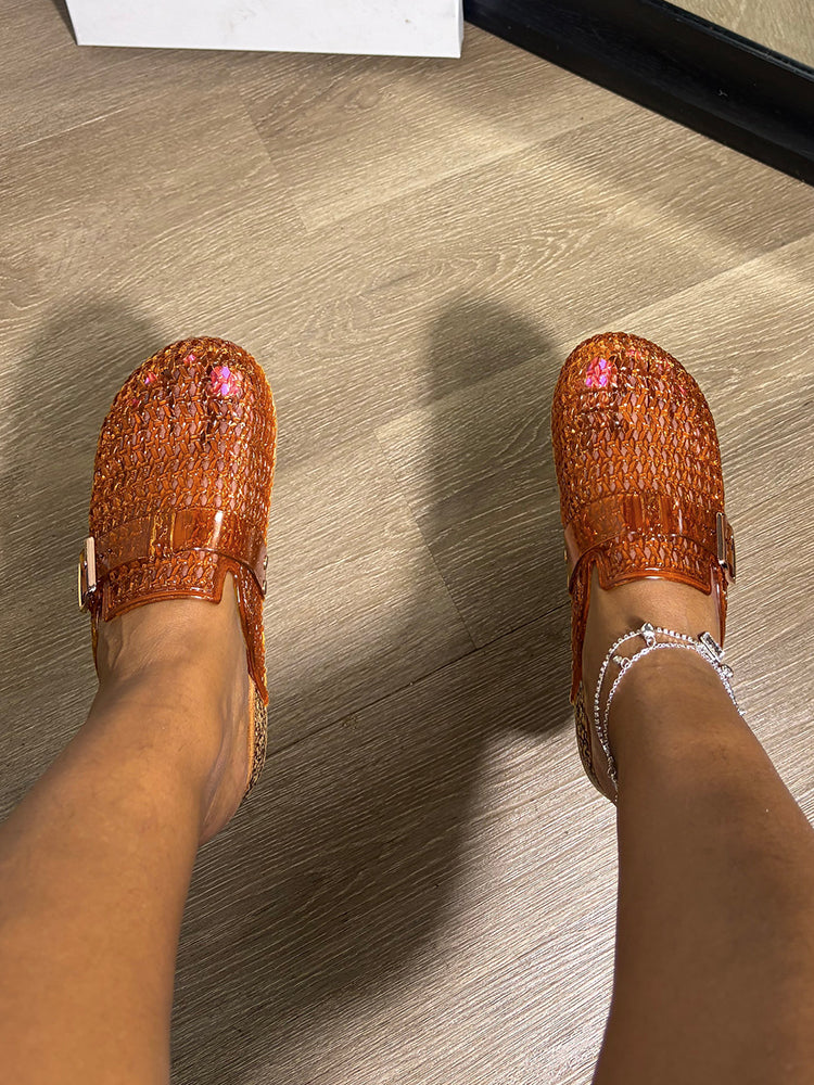 Cute Jelly Clog Slides
