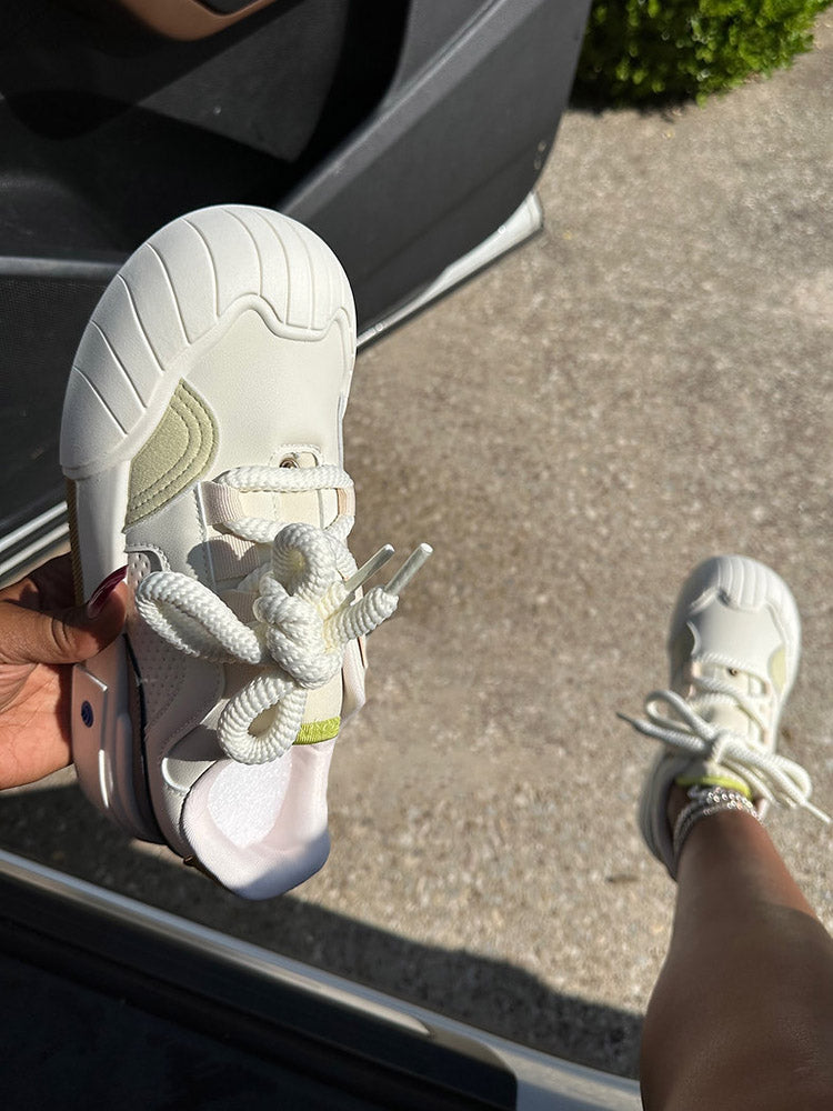 Color Contrast Rubber Toe Sneakers - Bold Muse Co