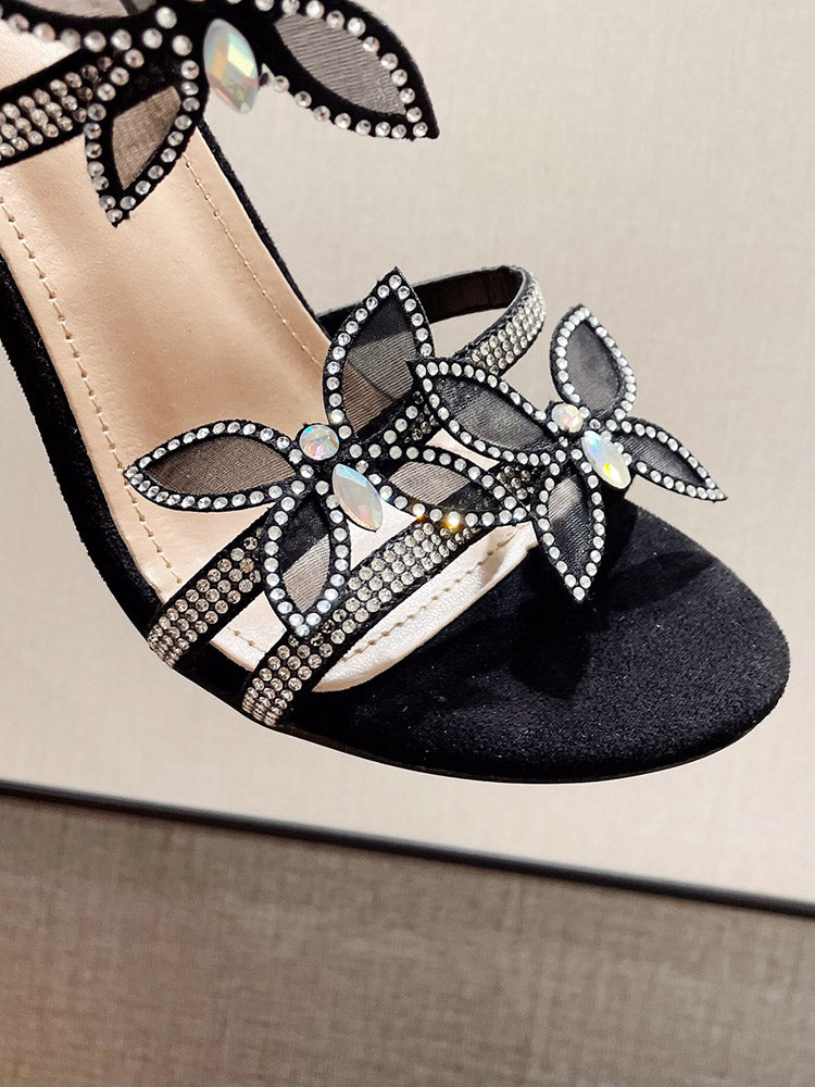 Butterfly Ankle-Wrap Sandals - Bold Muse Co