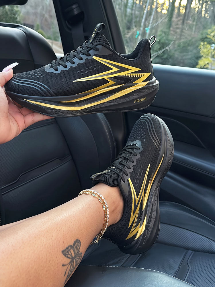 Gradient Thick Sole Athletic Sneakers