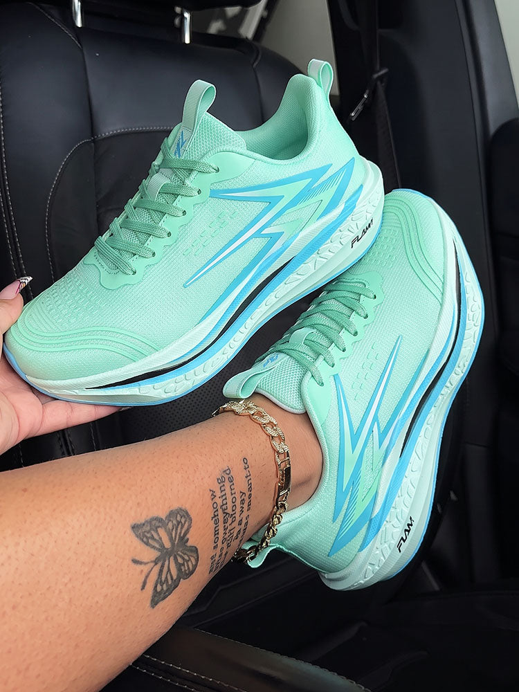 Gradient Thick Sole Athletic Sneakers