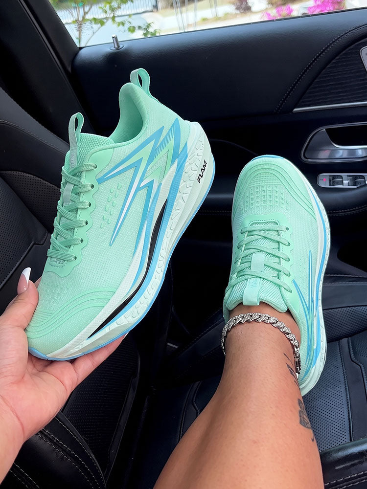 Gradient Thick Sole Athletic Sneakers