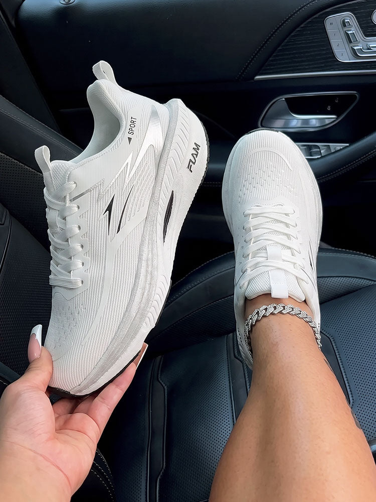 Gradient Thick Sole Athletic Sneakers