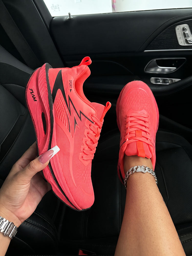 Gradient Thick Sole Athletic Sneakers