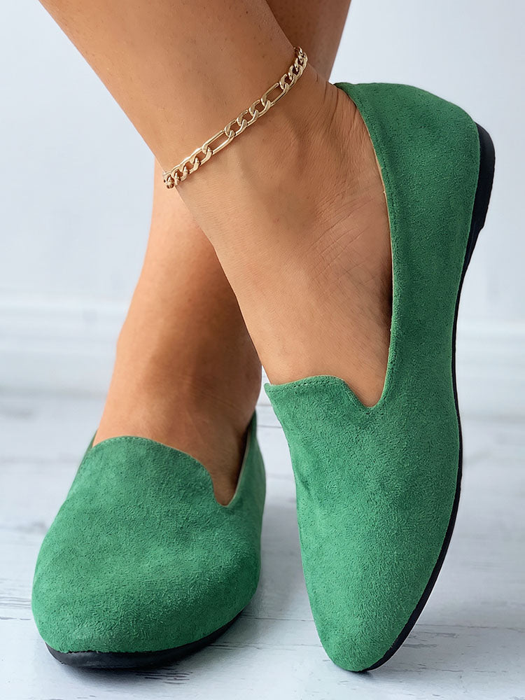 Essential Solid Flat Loafers