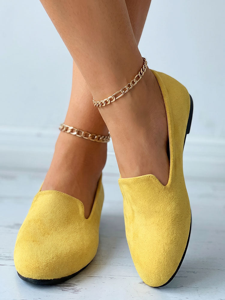 Essential Solid Flat Loafers