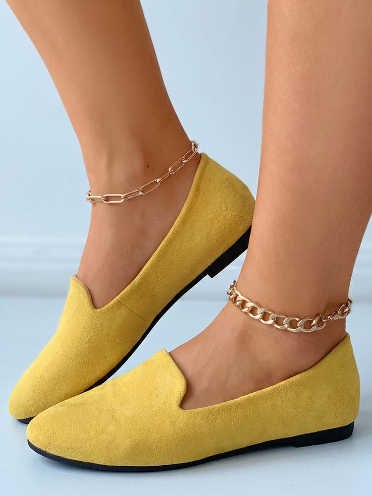 Essential Solid Flat Loafers