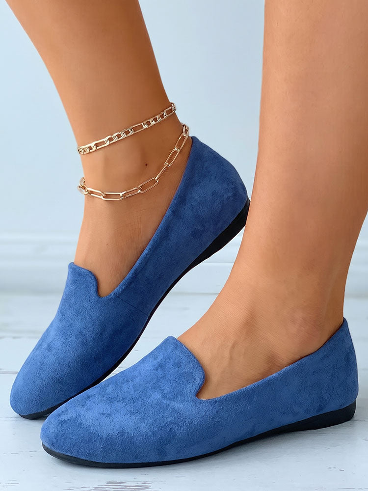Essential Solid Flat Loafers