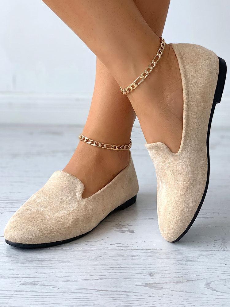 Essential Solid Flat Loafers