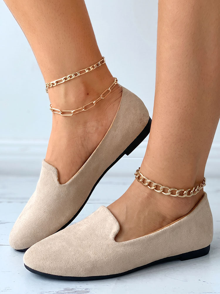 Essential Solid Flat Loafers