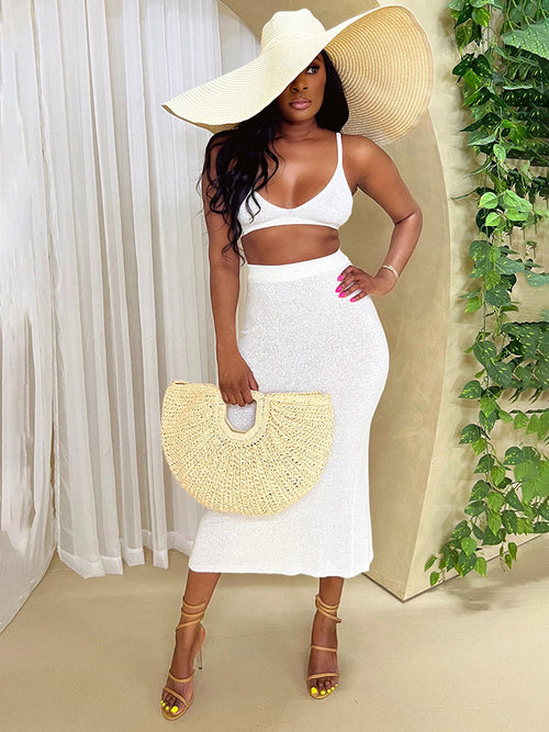Beach Vibe Straw Bag & Hat - Bold Muse Co
