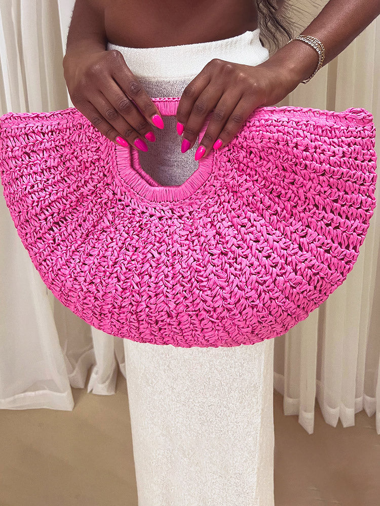 Beach Vibe Straw Bag & Hat - Bold Muse Co