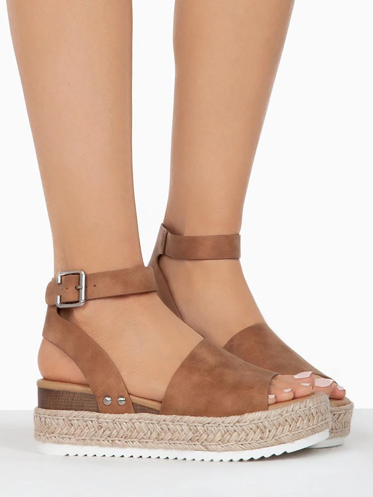 Platform Espadrille Sandals - Bold Muse Co