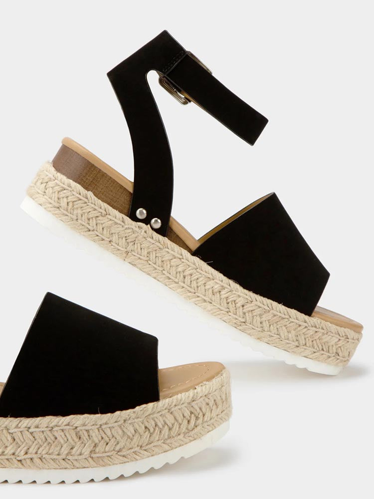 Platform Espadrille Sandals - Bold Muse Co