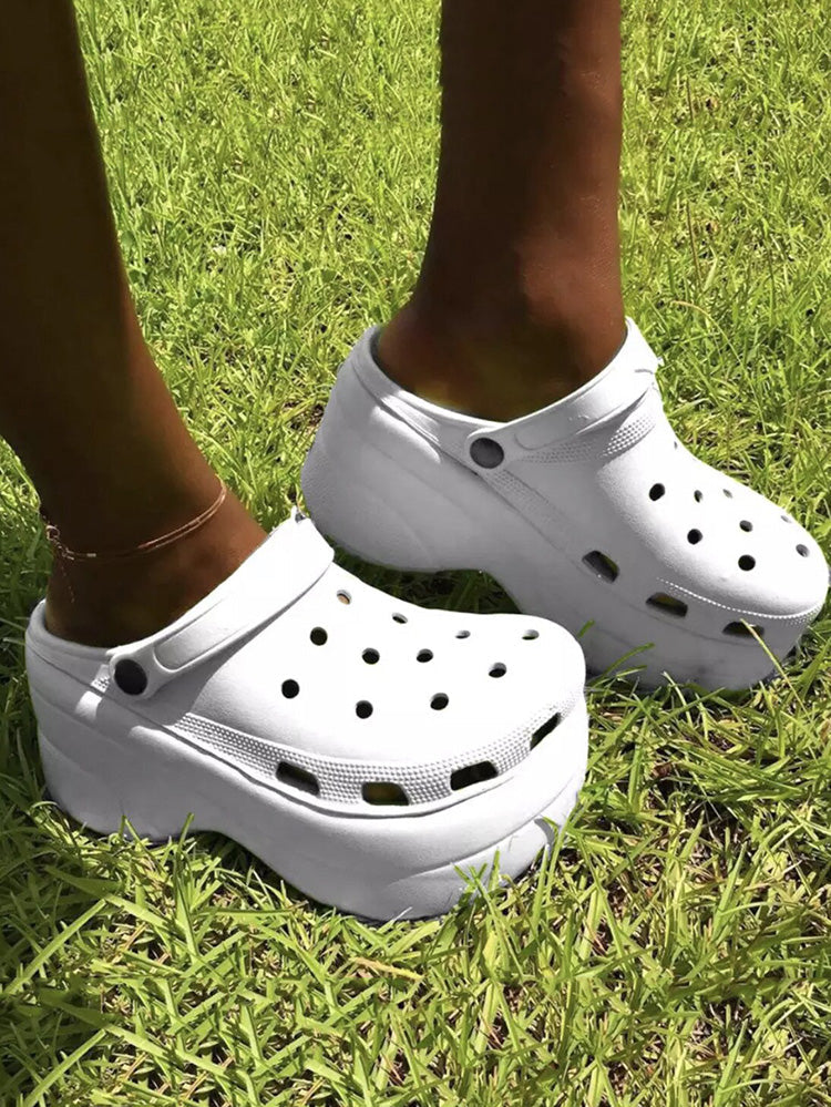 Casual Thick Sole Hole Sandals - Bold Muse Co